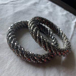 2 Piece Silver bracelet